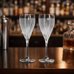 da vinci hand-cut crystal goblet glass - set of 2